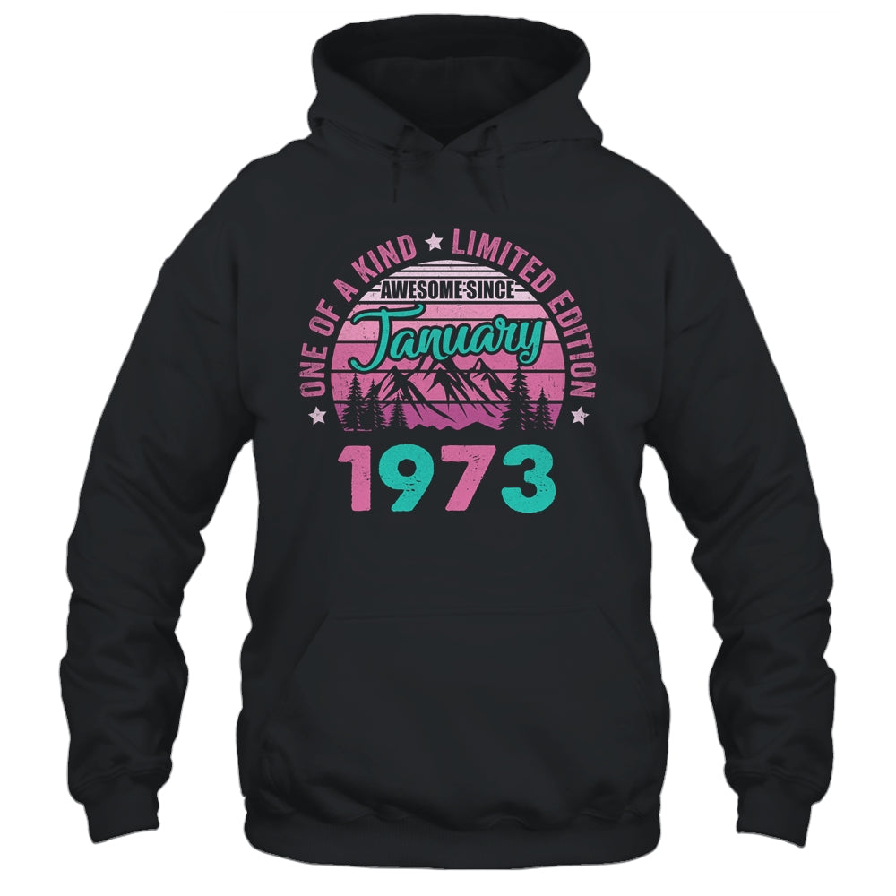 50 Years Old Awesome Since January 1973 50th Birthday Women Shirt & Tank Top | teecentury