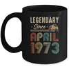 50 Years Old Legendary Since April 1973 50th Birthday Mug | teecentury