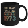 50 Years Old Legendary Since February 1973 50th Birthday Mug | teecentury