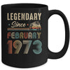 50 Years Old Legendary Since February 1973 50th Birthday Mug | teecentury