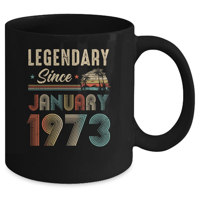 50 Years Old Legendary Since January 1973 50th Birthday Mug | teecentury