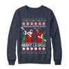 Lacrosse Santa Reindeer Merry Laxmas Ugly Christmas Sweater T-Shirt & Sweatshirt | Teecentury.com