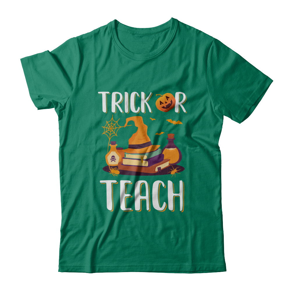 Trick Or Teach Halloween Gift Costume For Teacher T-Shirt & Hoodie | Teecentury.com