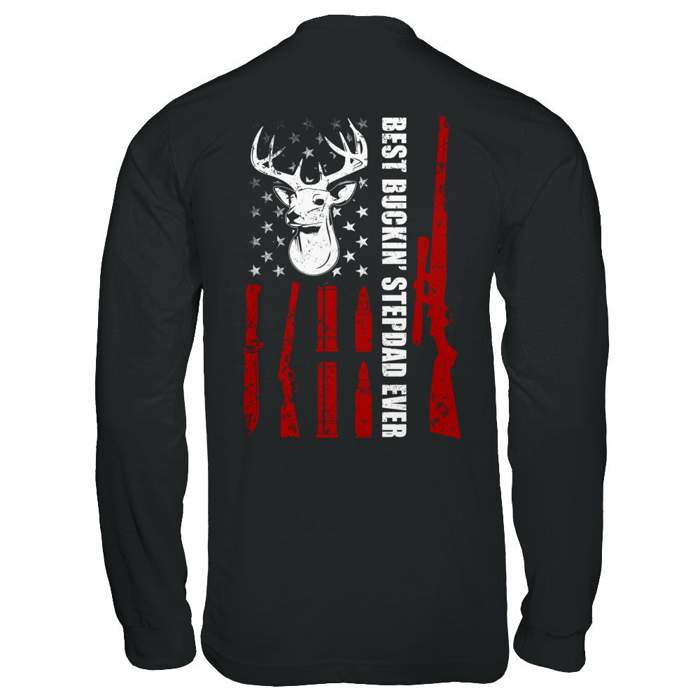 Best Buckin' Stepfather Ever Deer Hunting Stepdad Fathers Day T-Shirt & Hoodie | Teecentury.com