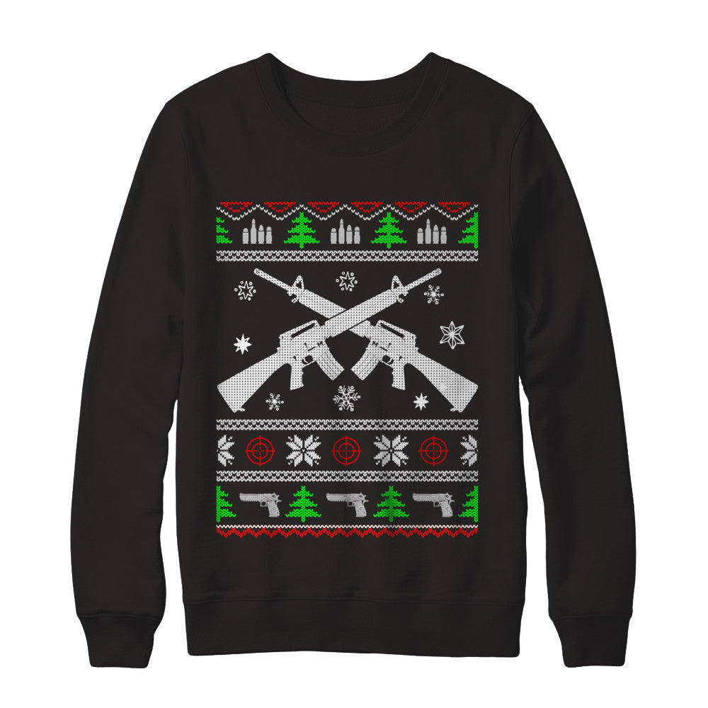 I Want Rifle Guns For Christmas Ugly Christmas Sweater T-Shirt & Sweatshirt | Teecentury.com