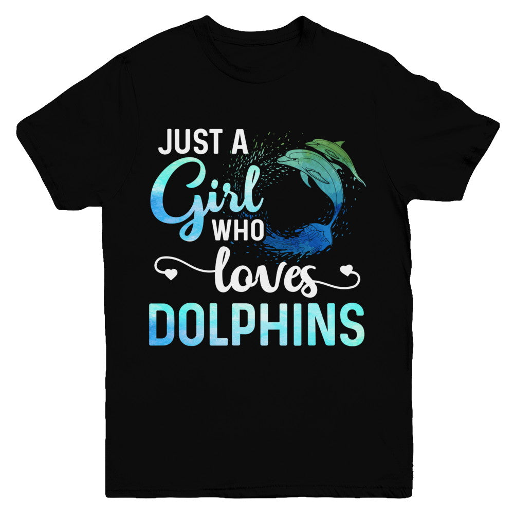 Just A Girl Who Loves Dolphins Youth Youth Shirt | Teecentury.com