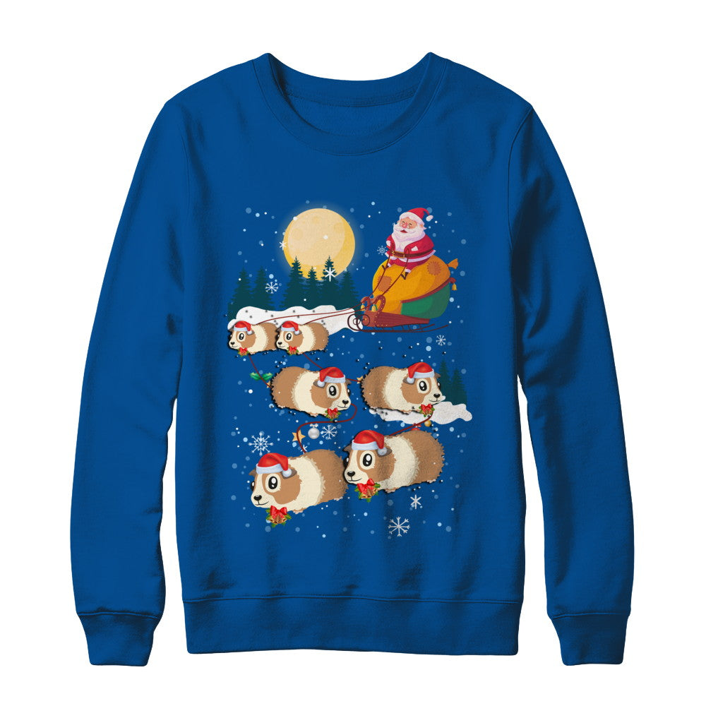 Funny Christmas Guinea Pig Reindeer Lover Santa Gift T-Shirt & Sweatshirt | Teecentury.com