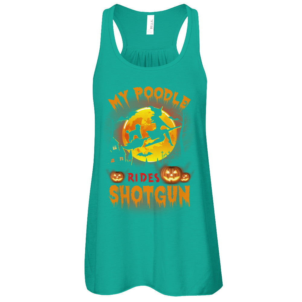 My Poodle Rides Shotgun Halloween Dog T-Shirt & Tank Top | Teecentury.com