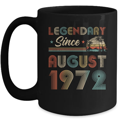 50th Birthday 50 Years Old Legendary Since August 1972 Mug Coffee Mug | Teecentury.com