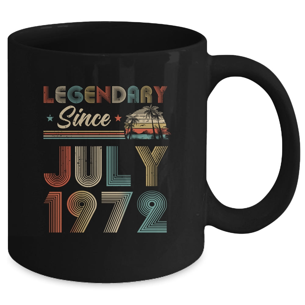 50th Birthday 50 Years Old Legendary Since July 1972 Mug Coffee Mug | Teecentury.com