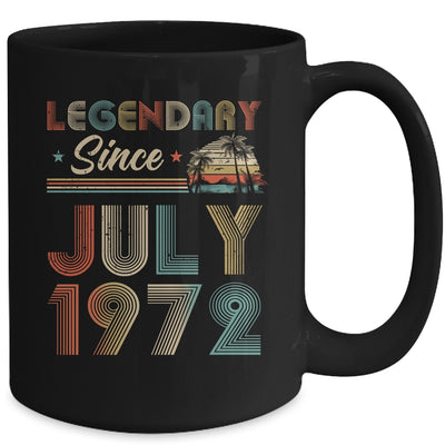 50th Birthday 50 Years Old Legendary Since July 1972 Mug Coffee Mug | Teecentury.com