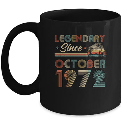 50th Birthday 50 Years Old Legendary Since October 1972 Mug Coffee Mug | Teecentury.com
