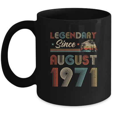 51th Birthday Gift 51 Years Old Legendary Since August 1971 Mug Coffee Mug | Teecentury.com
