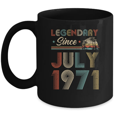 51th Birthday Gift 51 Years Old Legendary Since July 1971 Mug Coffee Mug | Teecentury.com