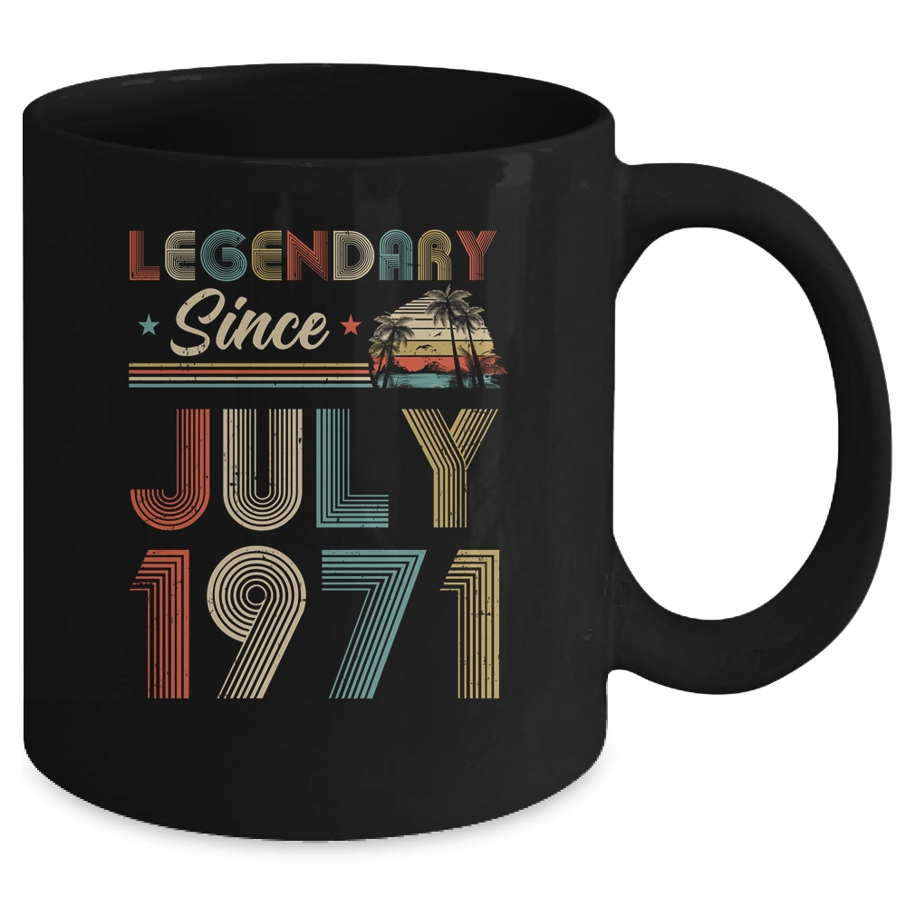 51th Birthday Gift 51 Years Old Legendary Since July 1971 Mug Coffee Mug | Teecentury.com