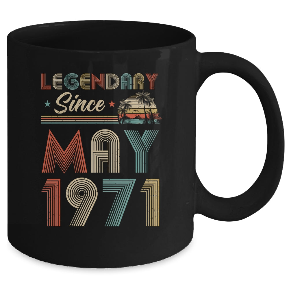 51th Birthday Gift 51 Years Old Legendary Since May 1971 Mug Coffee Mug | Teecentury.com