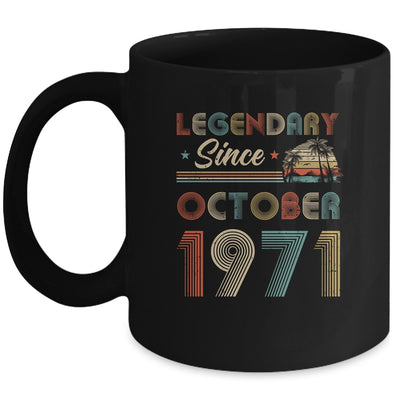 51th Birthday Gift 51 Years Old Legendary Since October 1971 Mug Coffee Mug | Teecentury.com