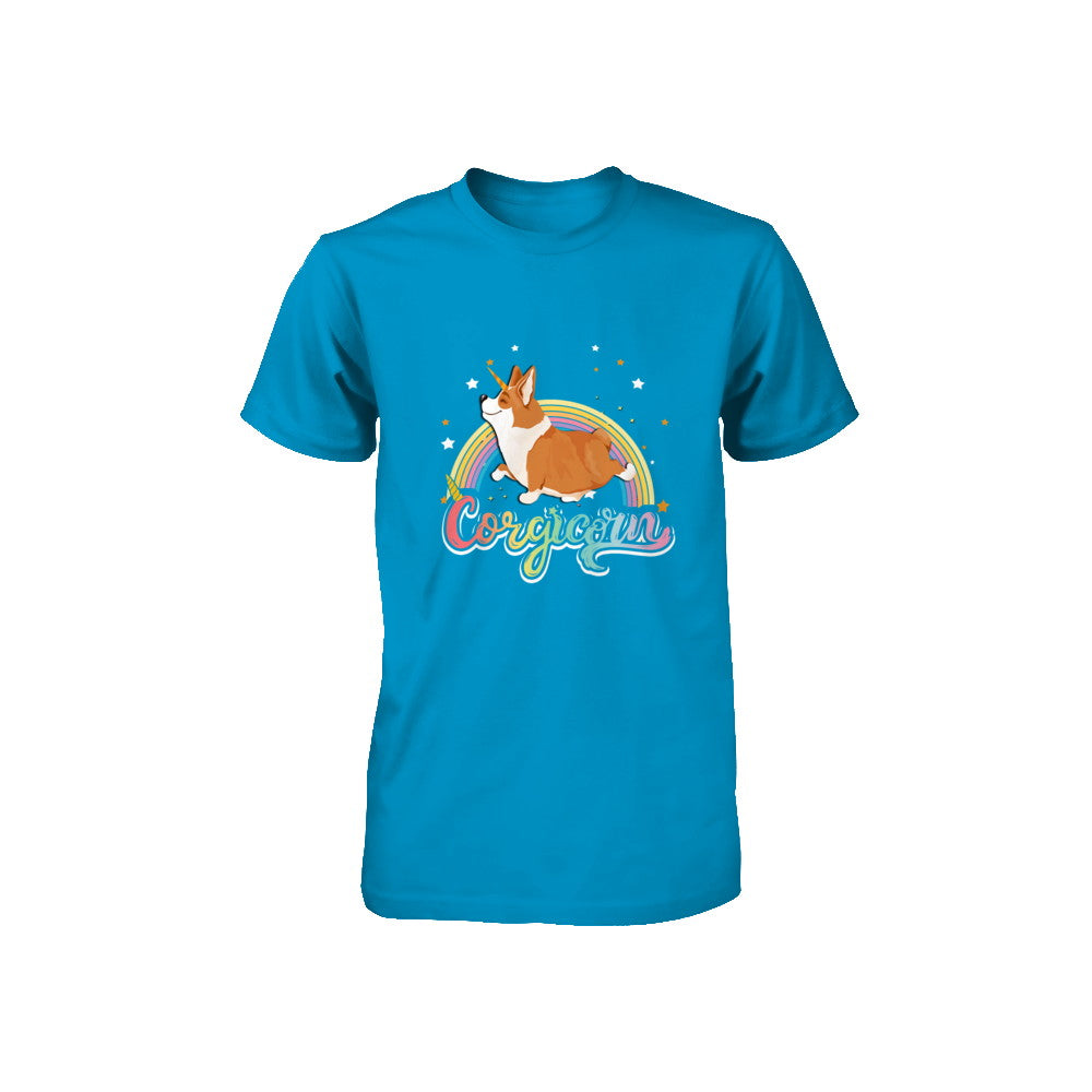 Corgicorn Corgi Unicorn Kids Space Galaxy Rainbow Youth Youth Shirt | Teecentury.com