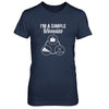 I'm A Simple Woman Coffee Pizza Hockey T-Shirt & Tank Top | Teecentury.com