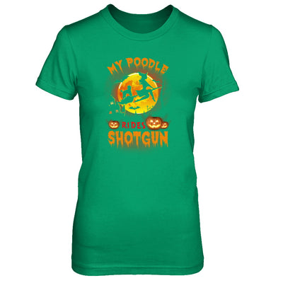 My Poodle Rides Shotgun Halloween Dog T-Shirt & Tank Top | Teecentury.com