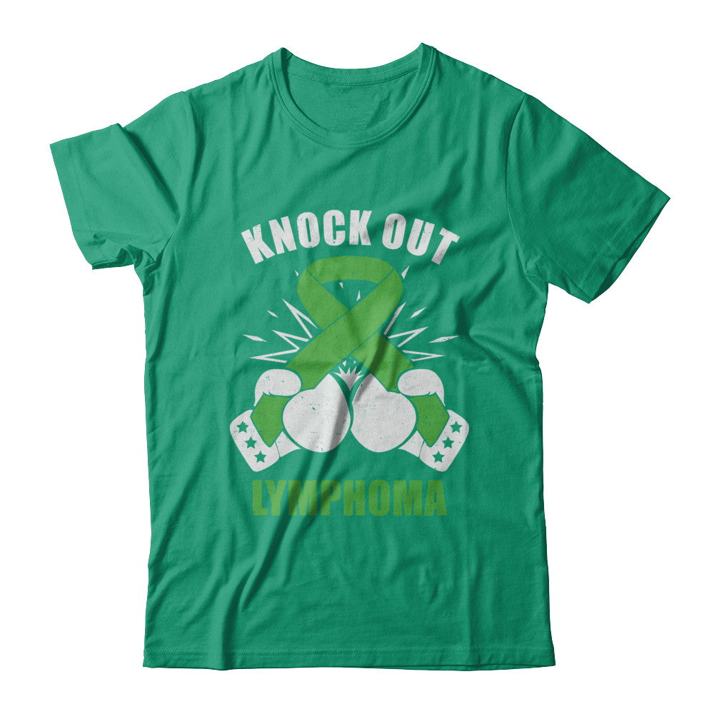 Boxing knock out Lymphoma Awareness Support T-Shirt & Hoodie | Teecentury.com