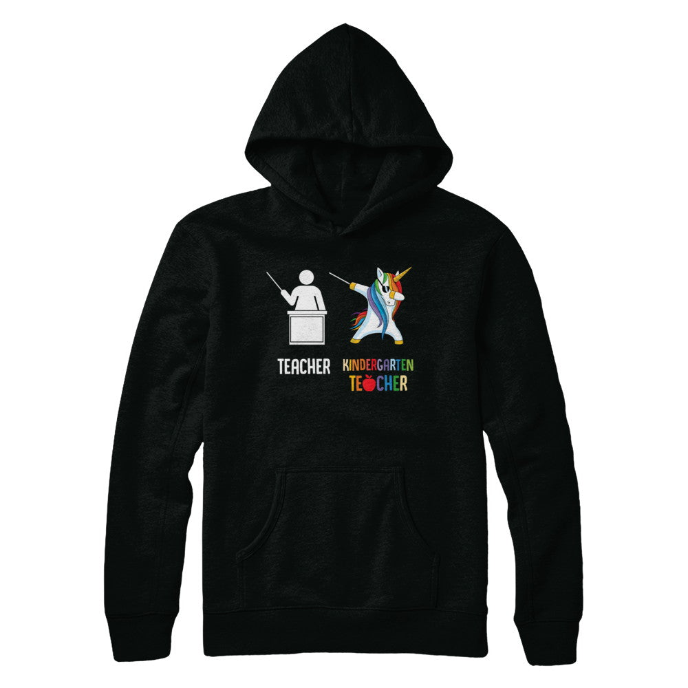 Dabbing Unicorn Kindergarten Teacher Funny Gifts Dab T-Shirt & Hoodie | Teecentury.com