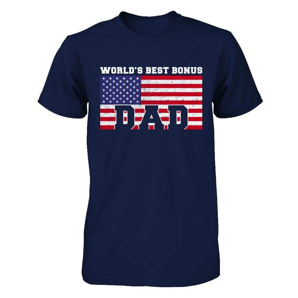 Worlds Best Bonus Dad Stepdad T-Shirt & Hoodie | Teecentury.com