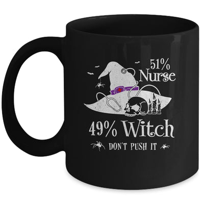 51 Nurse 49 Witch Funny Halloween Nurse Mug Coffee Mug | Teecentury.com