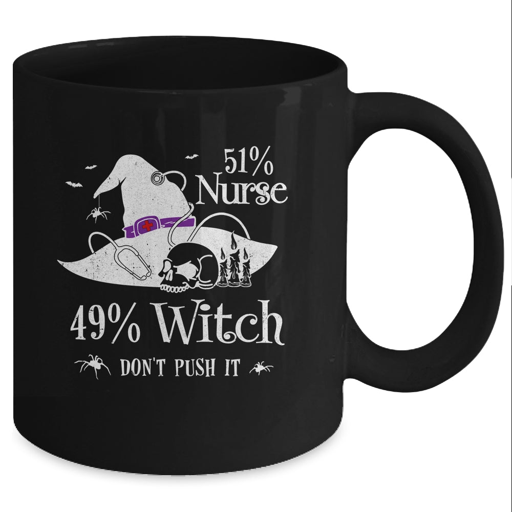 51 Nurse 49 Witch Funny Halloween Nurse Mug Coffee Mug | Teecentury.com