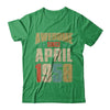 Vintage Retro Awesome Since April 1958 64th Birthday T-Shirt & Hoodie | Teecentury.com