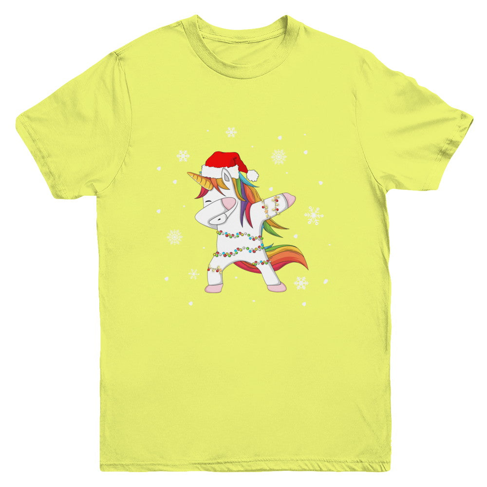 Dabbing Unicorn Ugly Christmas Sweater Girls Youth Youth Shirt | Teecentury.com