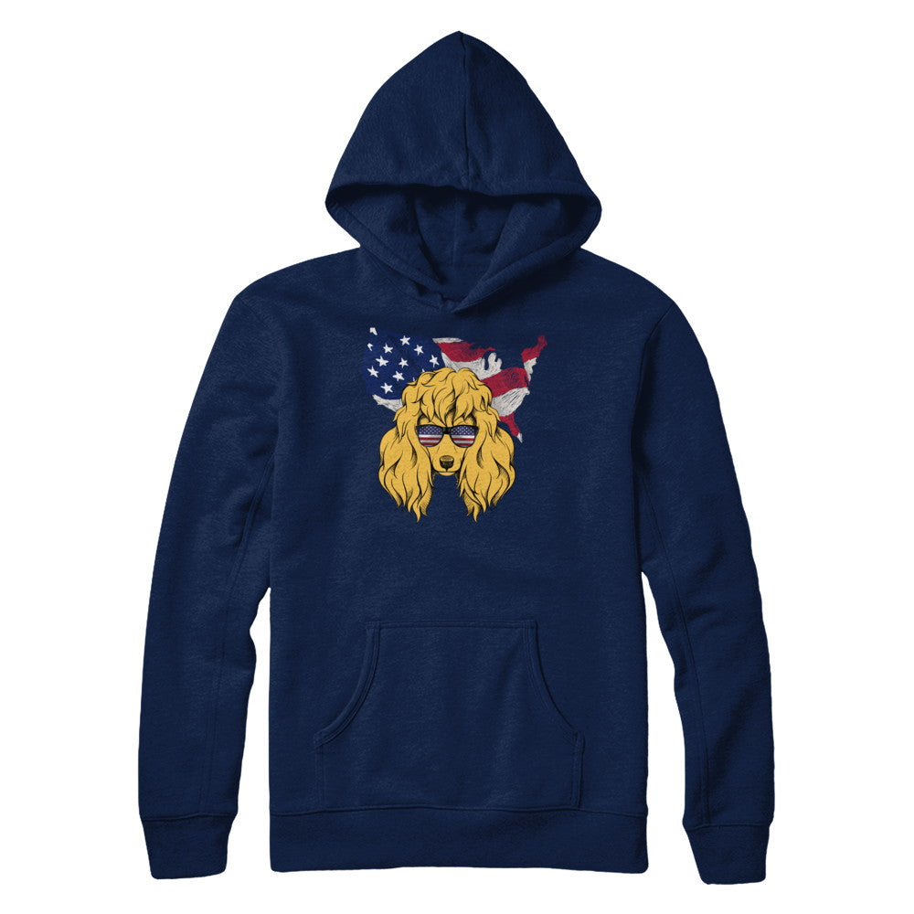 Funny Patriot Poodle Dog 4Th Of July American Flag T-Shirt & Hoodie | Teecentury.com