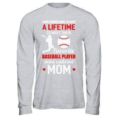 Funny My Favorite Baseball Player Calls Me Mom T-Shirt & Hoodie | Teecentury.com