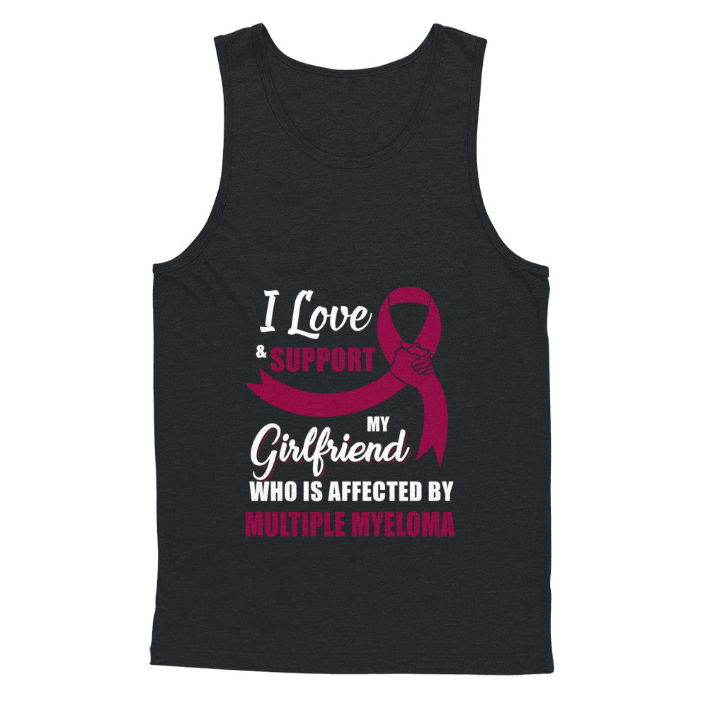 Multiple Myeloma Awareness Support Burgundy Girlfriend Boyfriend T-Shirt & Hoodie | Teecentury.com
