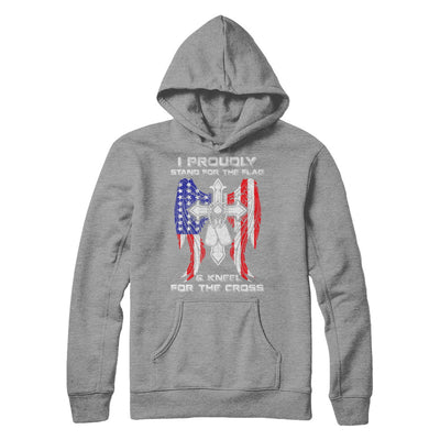 Veteran I Proudly Stand For The Flag Kneel For The Cross T-Shirt & Hoodie | Teecentury.com