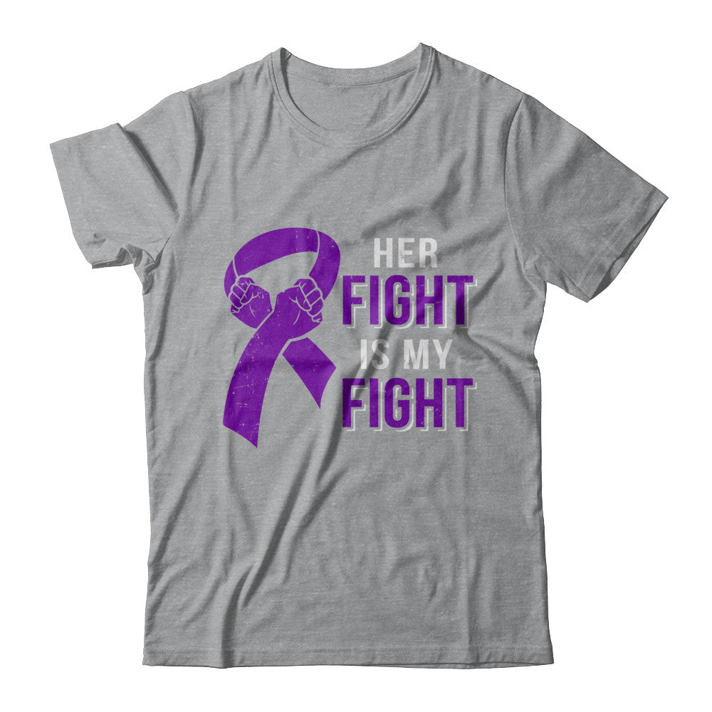 Her Fight Is My Fight Alzheimers Pancreatic Cancer Awareness T-Shirt & Hoodie | Teecentury.com