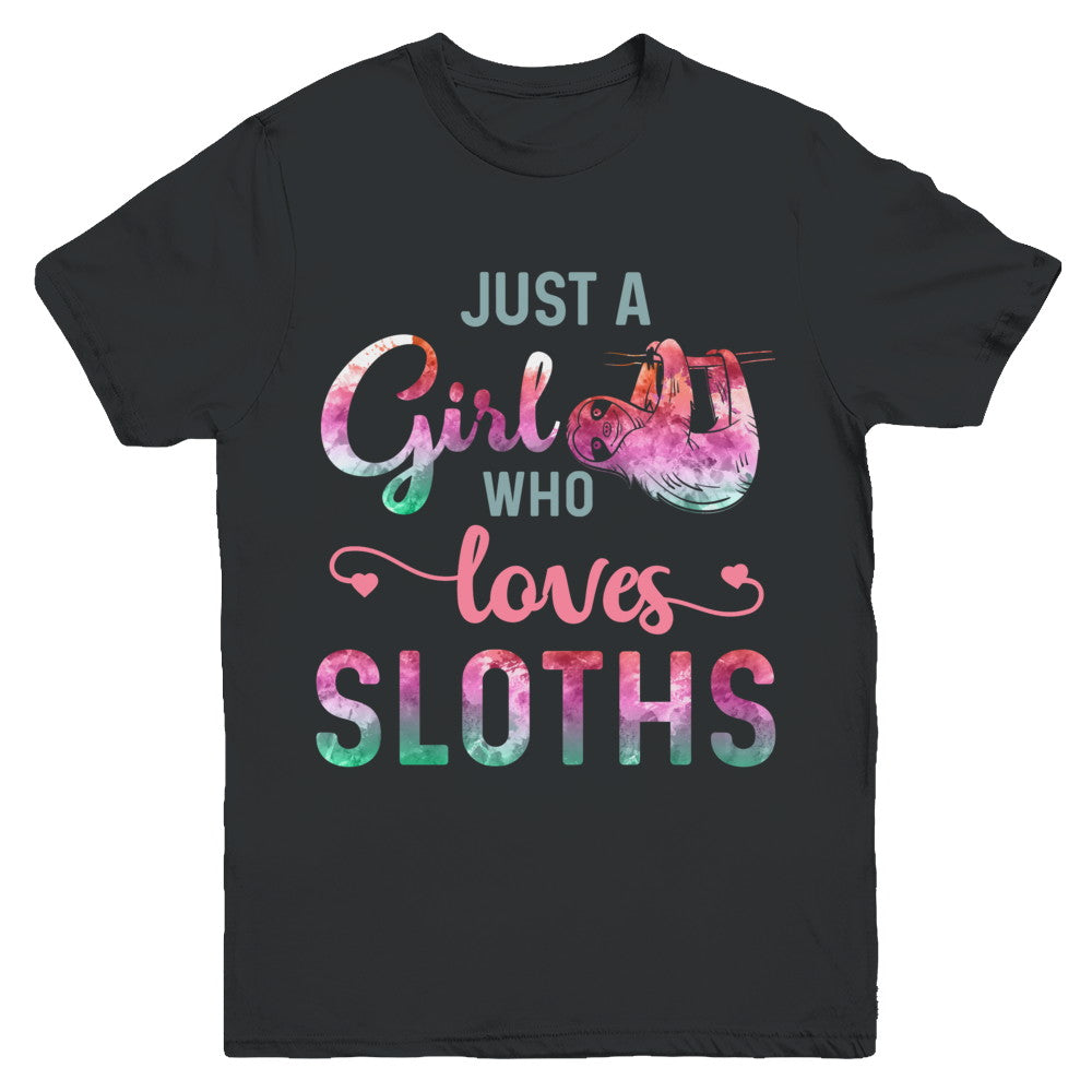 Just A Girl Who Loves Sloths Sloth Lover Youth Youth Shirt | Teecentury.com