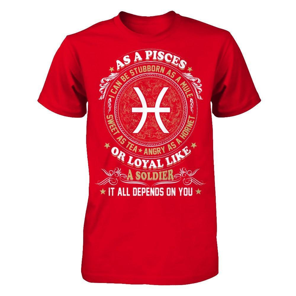 As A Pisces I Can Be Stubborn As A Mule T-Shirt & Hoodie | Teecentury.com