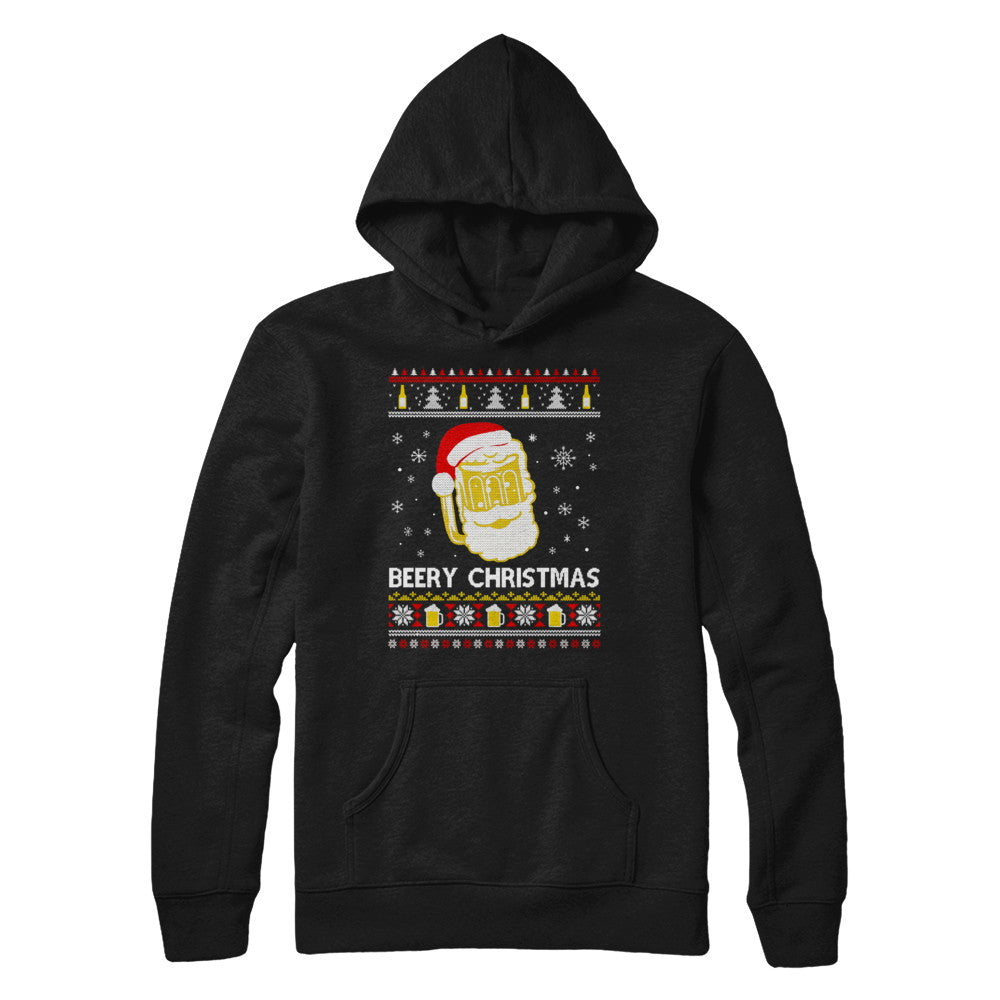 Beery Christmas Ugly Christmas Sweater Christmas Beer T-Shirt & Sweatshirt | Teecentury.com