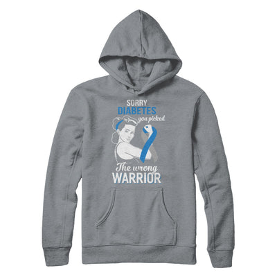 Sorry Diabetes You Picked The Wrong Warrior Diabetes T-Shirt & Hoodie | Teecentury.com