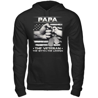 Papa The Veteran The Myth The Legend T-Shirt & Hoodie | Teecentury.com