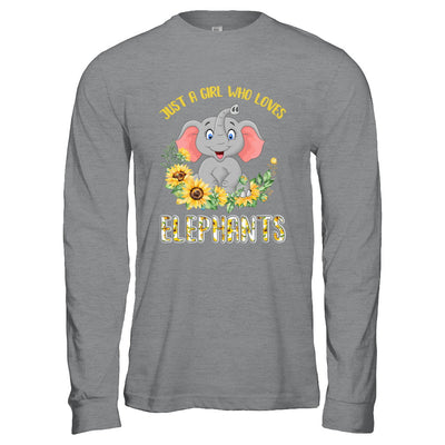 Just A Girl Who Loves Elephants And Sunflowers T-Shirt & Hoodie | Teecentury.com