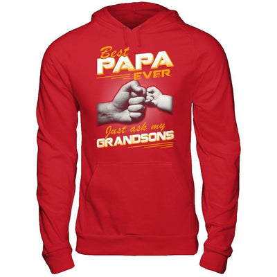 Best Papa Ever Just Ask My Grandsons T-Shirt & Hoodie | Teecentury.com