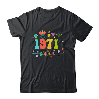 52 Years Old Vintage 1971 52nd Birthday Tee Wildflower Shirt & Tank Top | teecentury