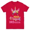 100 Magical Days Of 3Rd Grade School Unicorn Girl Gift Youth Youth Shirt | Teecentury.com