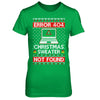 Error 404 Ugly Christmas Sweater Not Foud Computer T-Shirt & Sweatshirt | Teecentury.com