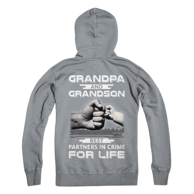 Grandpa And Grandson Best Partners In Crime For Life T-Shirt & Hoodie | Teecentury.com