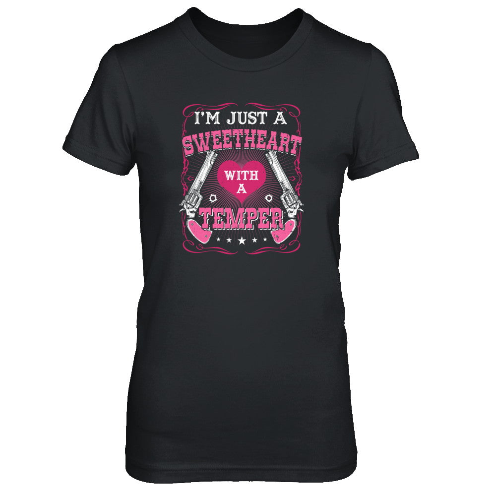 I'm Just A Sweetheart With A Temper T-Shirt & Tank Top | Teecentury.com