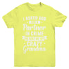 I Asked God For A Partner In Crime He Sent Me Crazy Grandma Youth Youth Shirt | Teecentury.com