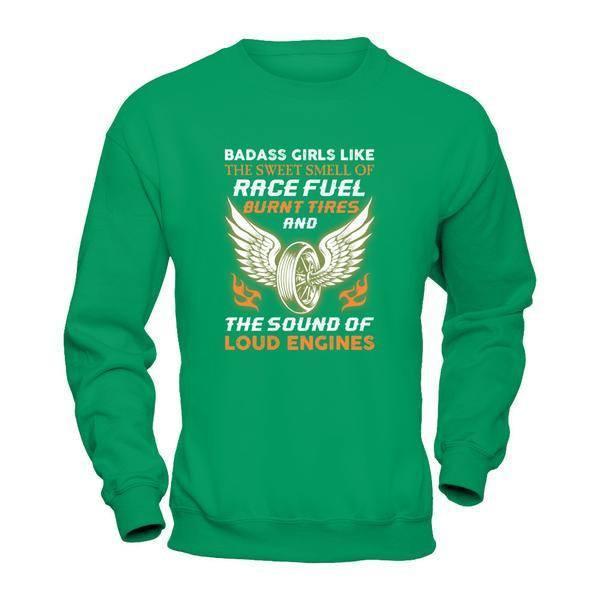 Badass Girls Like The Sweet Smell Of Race Fuel T-Shirt & Tank Top | Teecentury.com